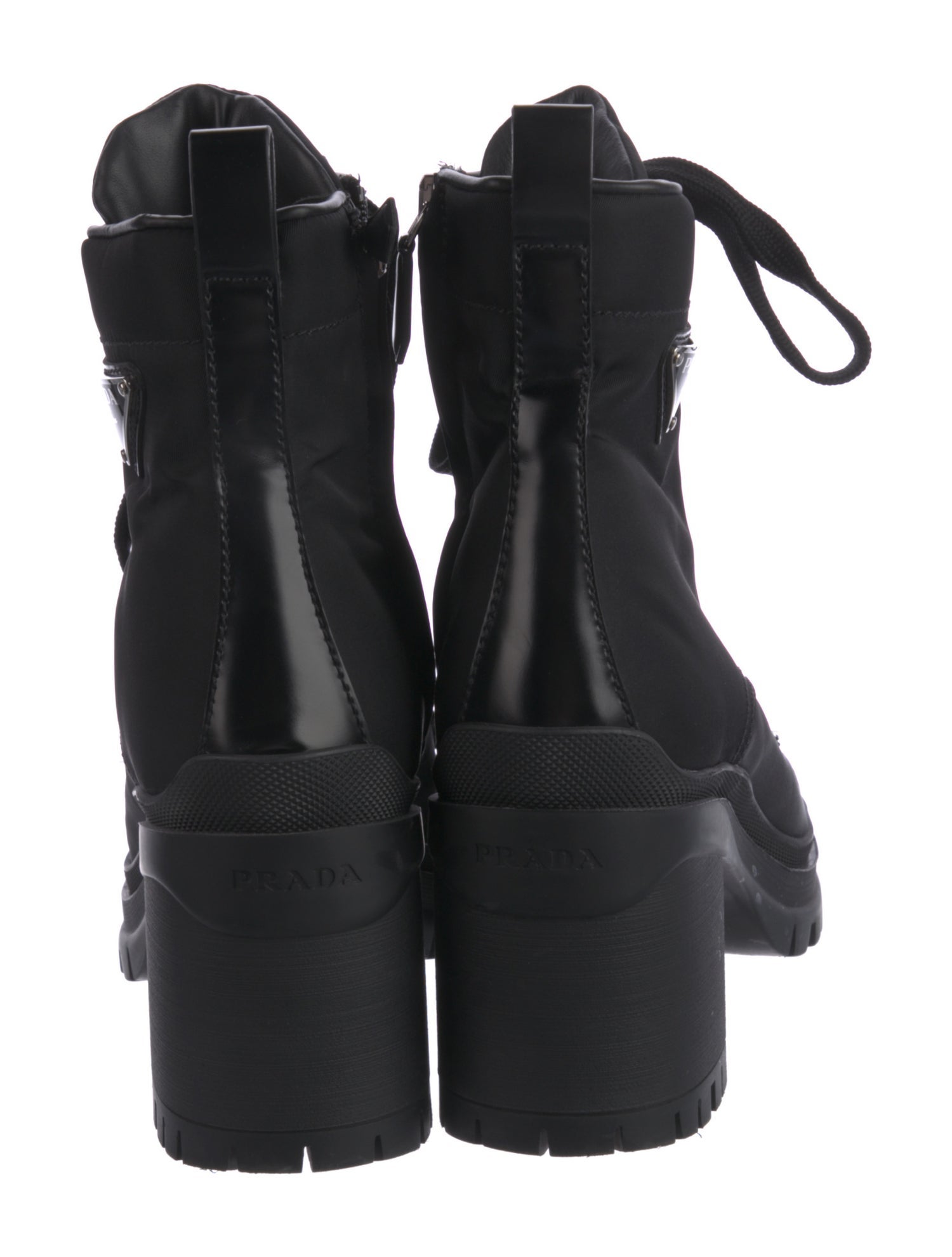 Prada Nylon Combat Boots